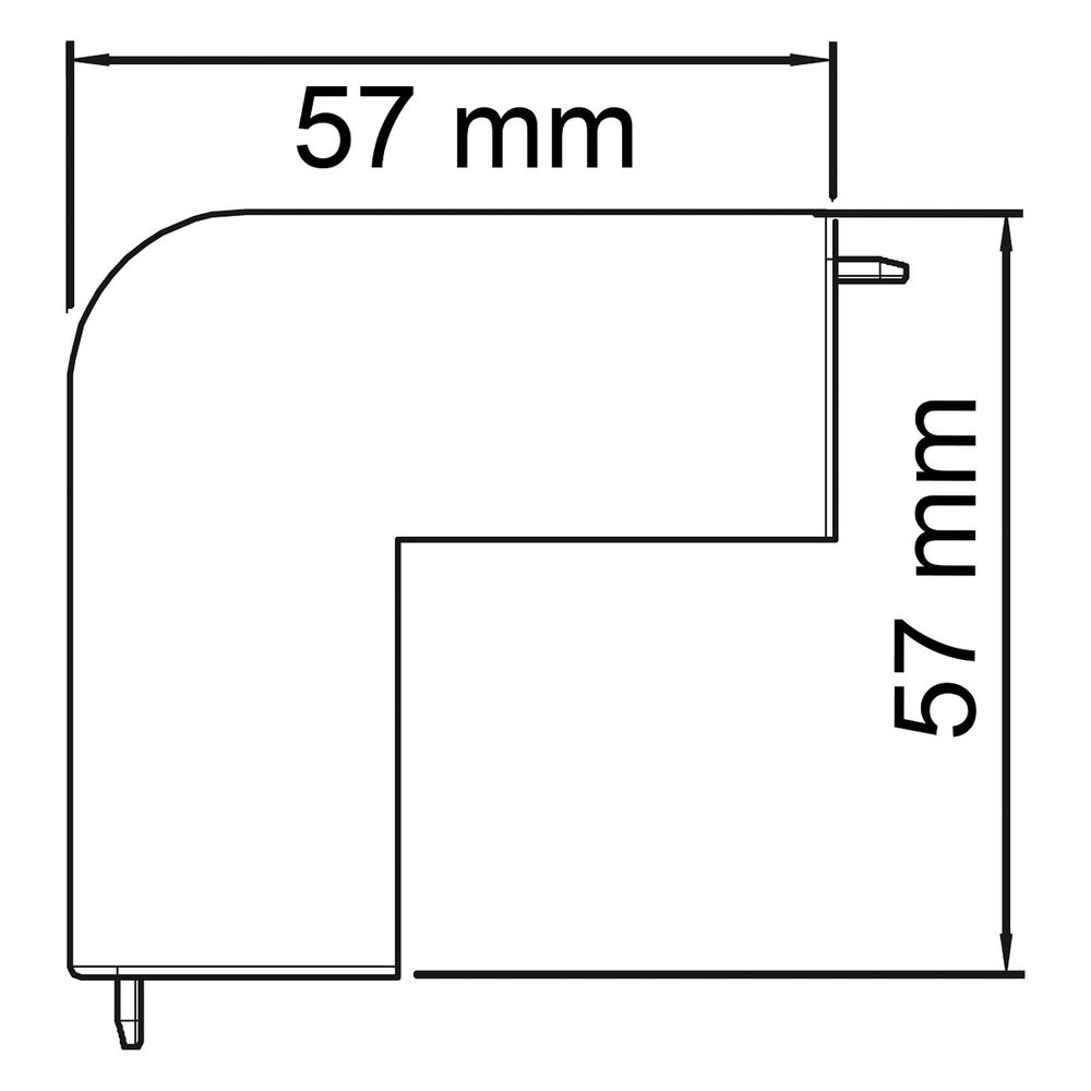 OBO Bettermann Außeneckhaube WDK/HA 30030, 30x30mm, Kunststoff, Lichtgrau... OBO-6182488  (Abb. 2)