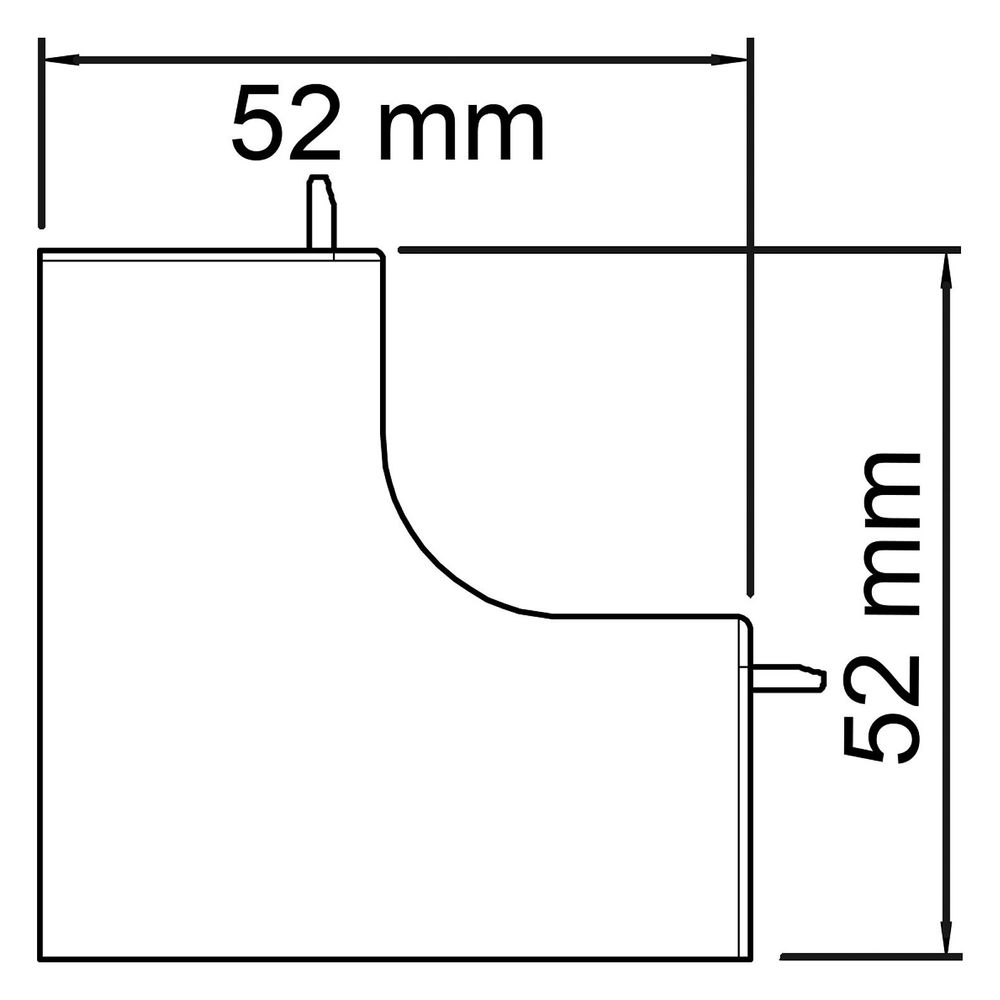 OBO Bettermann Inneneckhaube WDK HI 30045, 30x45mm, Kunststoff, Lichtgrau... OBO-6182100  (Abb. 2)