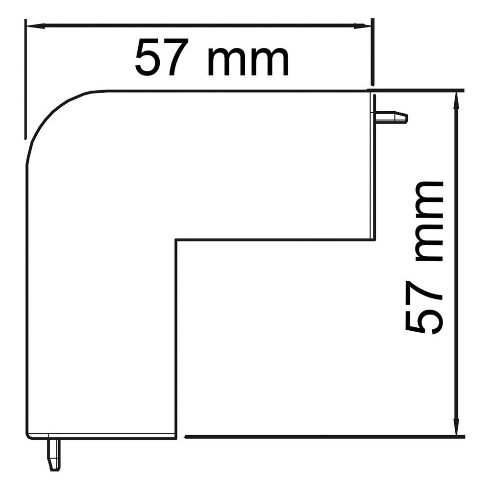 OBO Bettermann Außeneckhaube WDK/HA 30045, 30x45mm, Kunststoff, Reinweiß... OBO-6192238 4012196497171 (Abb. 2)