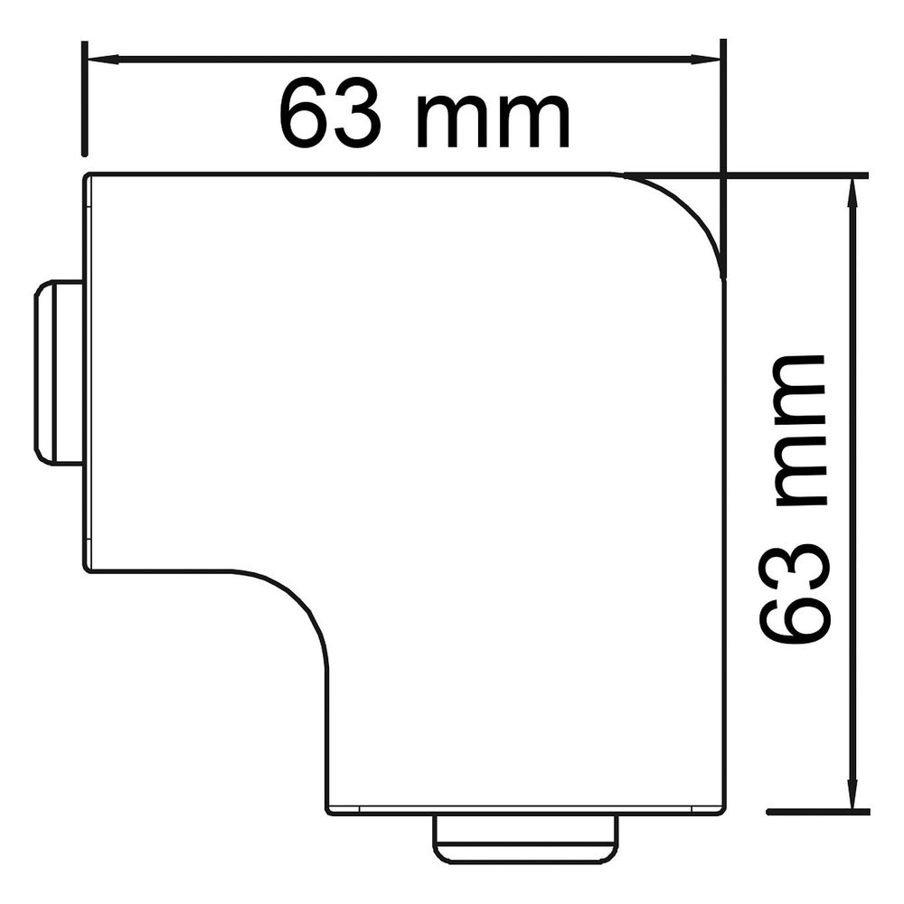 OBO Bettermann Flachwinkelhaube WDK/HF 40040, 40x40mm, Lichtgrau... OBO-6183336 4012196673636 (Abb. 2)