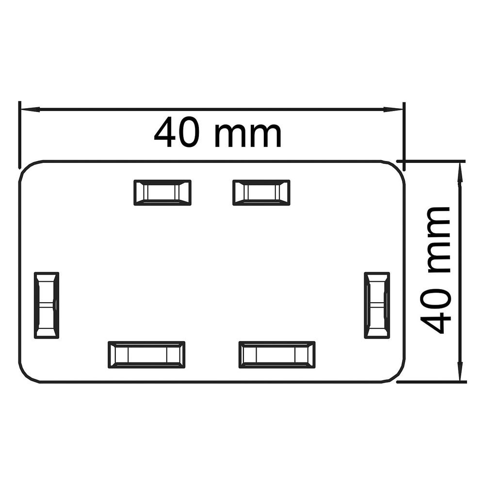 OBO Bettermann Endstück WDK/HE 40040, 40x40mm, Kunststoff, Lichtgrau... OBO-6183727 4012196674299 (Abb. 2)