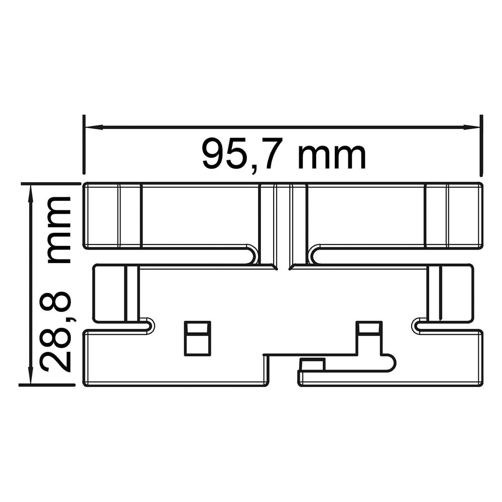OBO Bettermann Oberteilklammer 2370, steingrau... OBO-6023517 4012196026173 (Abb. 2)