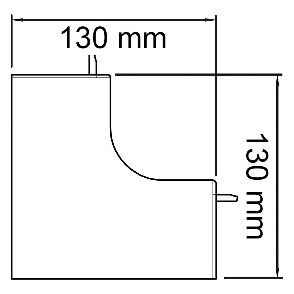 OBO Bettermann Inneneckhaube WDK HI60110, 60x110mm, Kunststoff, Reinweiß, 6192033... OBO-6192033 4012196362776 (Abb. 2)