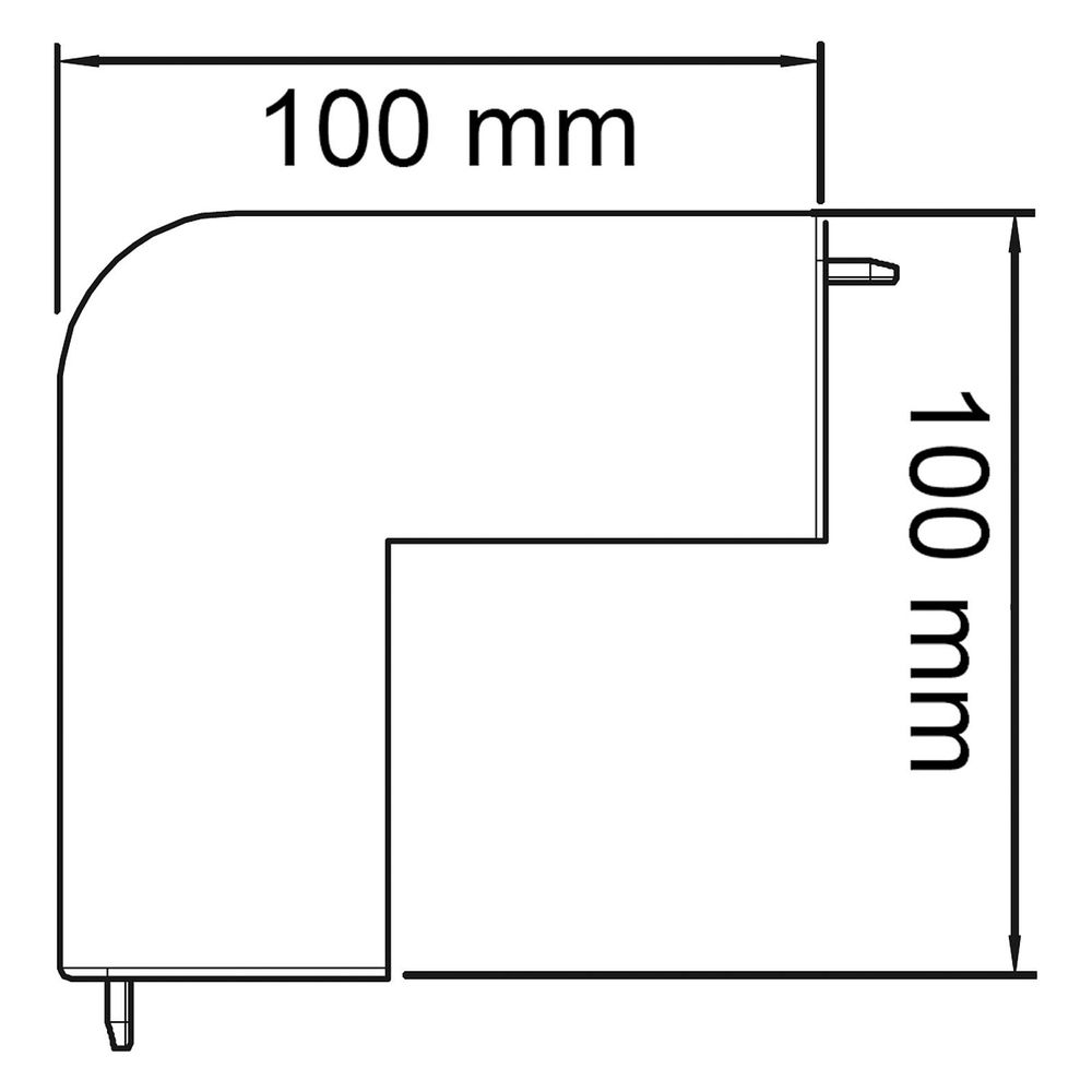 OBO Bettermann Außeneckhaube WDK/HA 60110, 60x110mm, Kunststoff, Reinweiß... OBO-6192335 4012196354559 (Abb. 2)