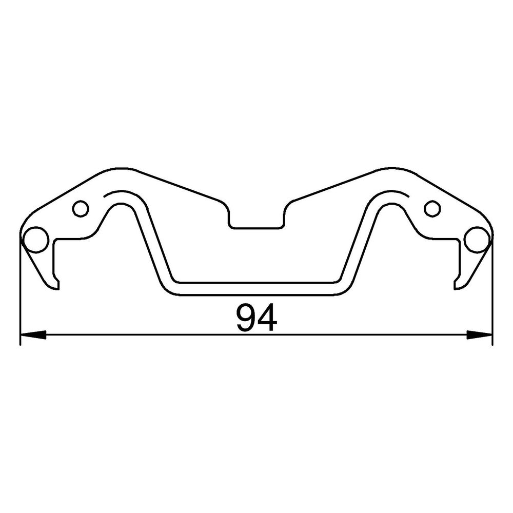 OBO Bettermann Kanalklammer KL80A, 76,5mm, Kunststoff, Lichtgrau, 20 Stück... OBO-6288640 4012195148777 (Abb. 2)
