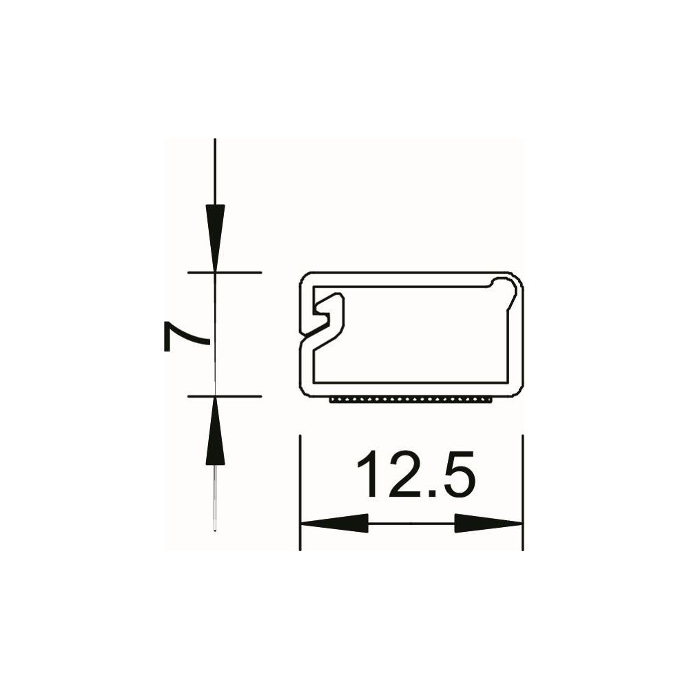 OBO Bettermann Minikanal WDKMD7RW, 7x12,5x2000mm, PVC, Reinweiß... OBO-6150276 4012196493098 (Abb. 4)