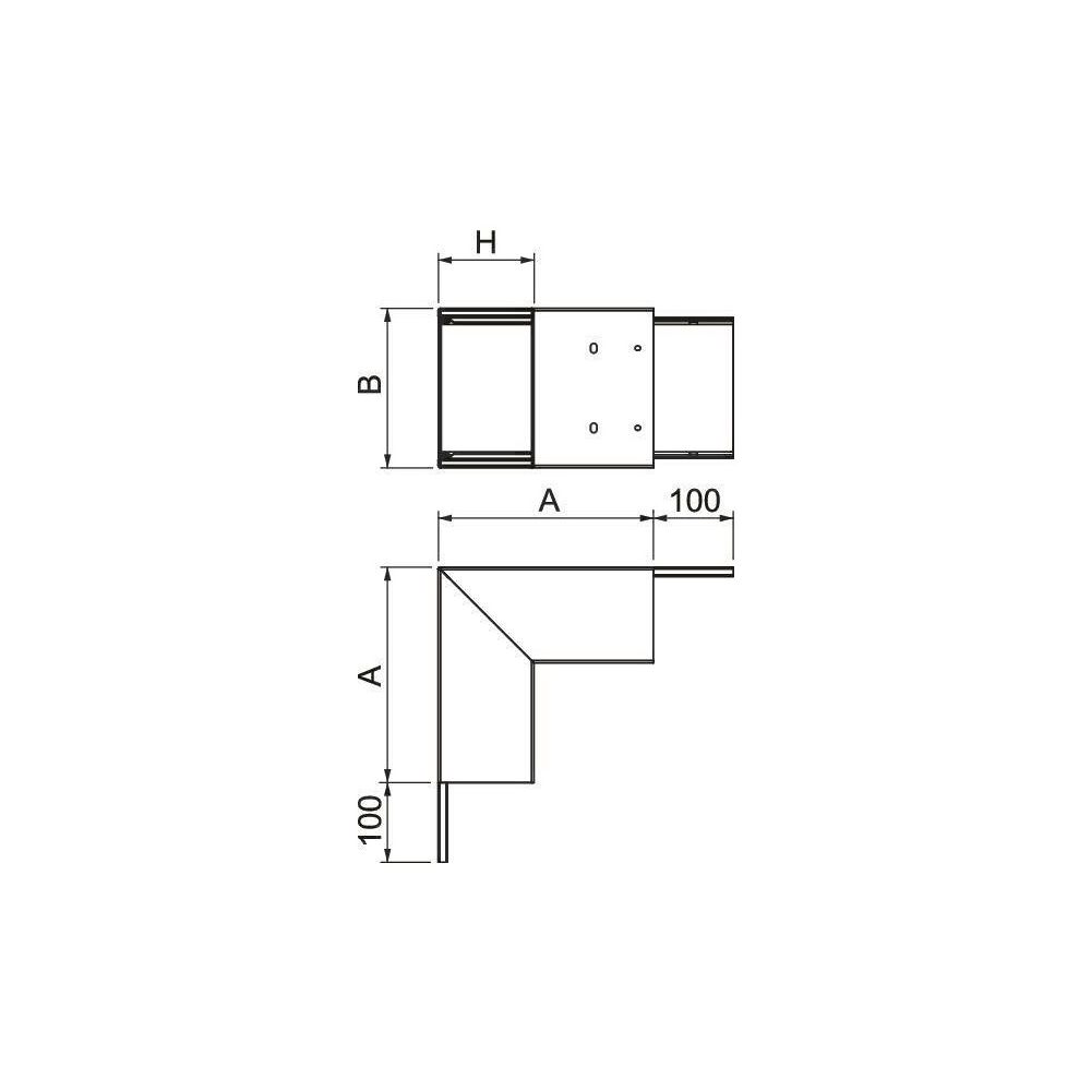 OBO Bettermann Außeneck PLM EC 1220 RW, 90 Grad, 270mm Außenbreite, 120mm Innenhöhe, 200mm... OBO-7218048 4012197358396 (Abb. 3)