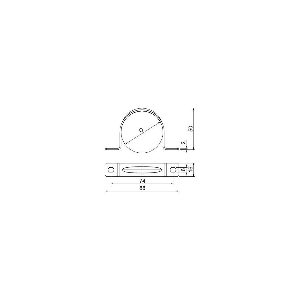 OBO Bettermann Befestigungsschelle 605 50 G, 50mm, Stahl, galvanisch verzinkt... OBO-1018507 4012195568339 (Abb. 3)