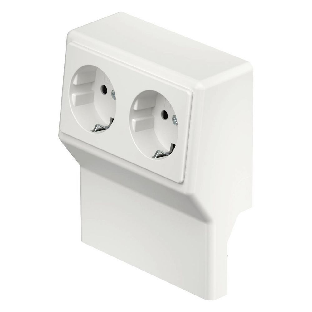 OBO Bettermann Geräteträger SL 2GT5070, 2x Schutzkontaktsteckdose, Kunststoff, Weiß, 61322... OBO-6132245 4012196720712 (Abb. 4)