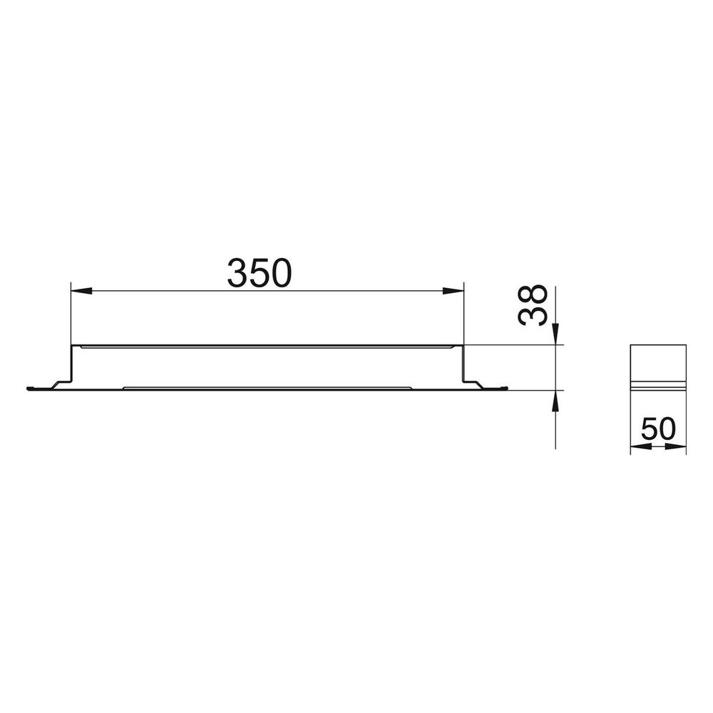 OBO Bettermann Verbindungslasche VL35038E, 350mm Kanalbreite 38mm Kanalhöhe, Stahl, verzin... OBO-7400974 4012195433002 (Abb. 2)