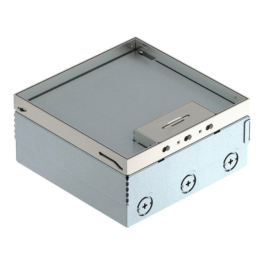 OBO Bettermann Bodentank UDHOME4 2V V, 202x202mm, 2 Gerätebecher, Edelstahl, 7427200... OBO-7427200 4012195916383 (Abb. 4)