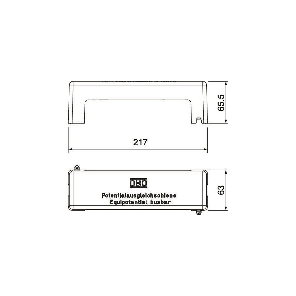 OBO Bettermann Abdeckhaube 1801 AH, Polystyrol, Grau, 5015707... OBO-5015707 4012195378617 (Abb. 2)