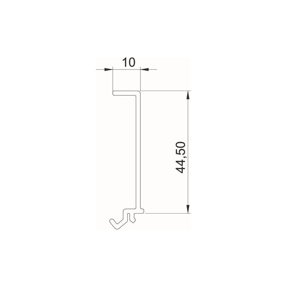 OBO Bettermann Trennwand GKH-TW70, 70x2000mm, PC/ABS, Reinweiß... OBO-6114290 4012196451173 (Abb. 3)