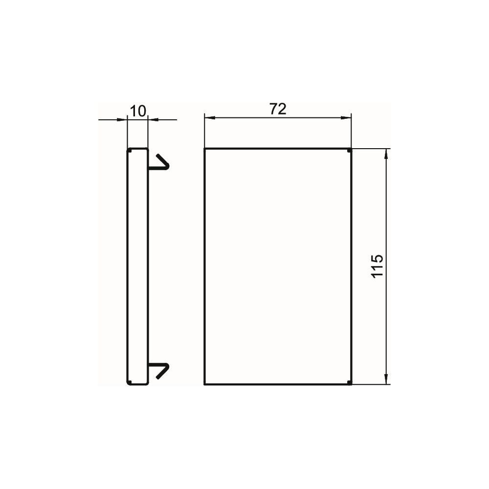 OBO Bettermann Endstück GS-E70110RW, 115x72mm, Stahl, Reinweiß RAL9010... OBO-6277070 4012195659228 (Abb. 3)
