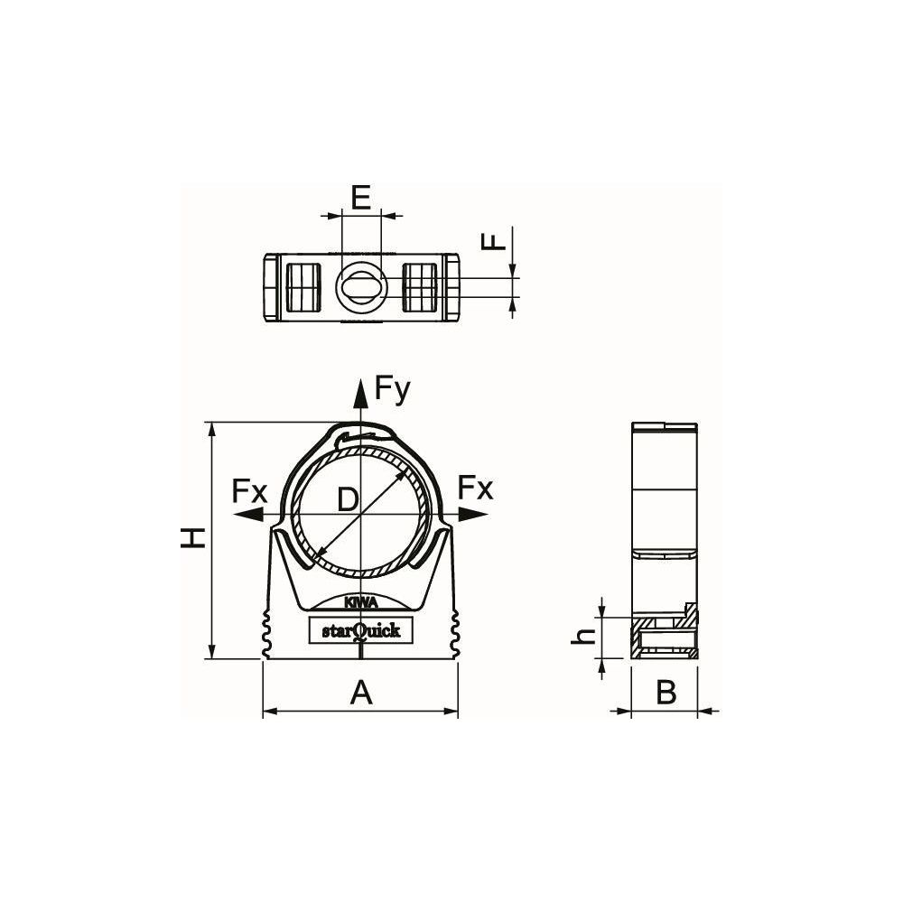 OBO Bettermann Rohrschelle starQuick SQ-32, 31,2-35,8mm, Polyamid, Lichtgrau... OBO-2146258 4012195595830 (Abb. 3)