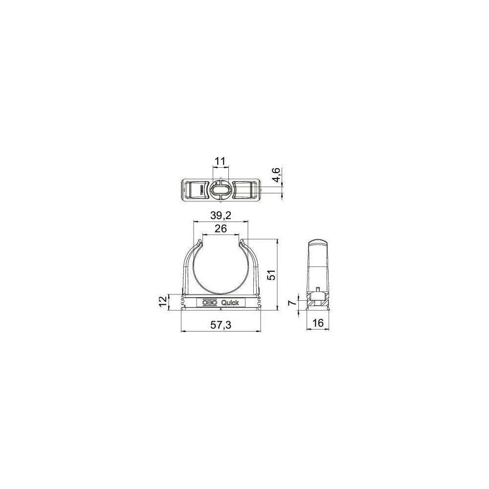 OBO Bettermann Quick-Schelle M40, 40mm, Polypropylen, Lichtgrau... OBO-2149028 4012195584292 (Abb. 5)