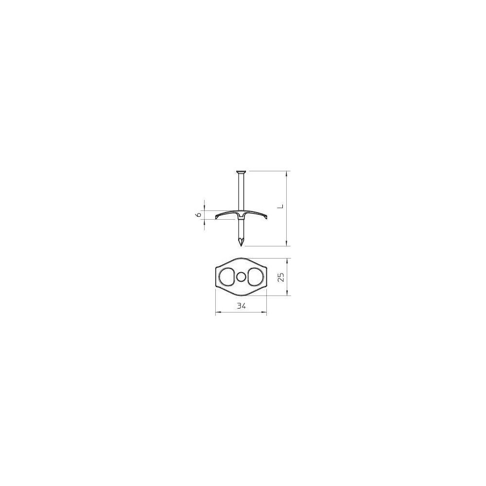 OBO Bettermann Nagelschelle 1996 70, 3,5x70mm, Polypropylen, Transparent... OBO-2222876 4012195509837 (Abb. 3)