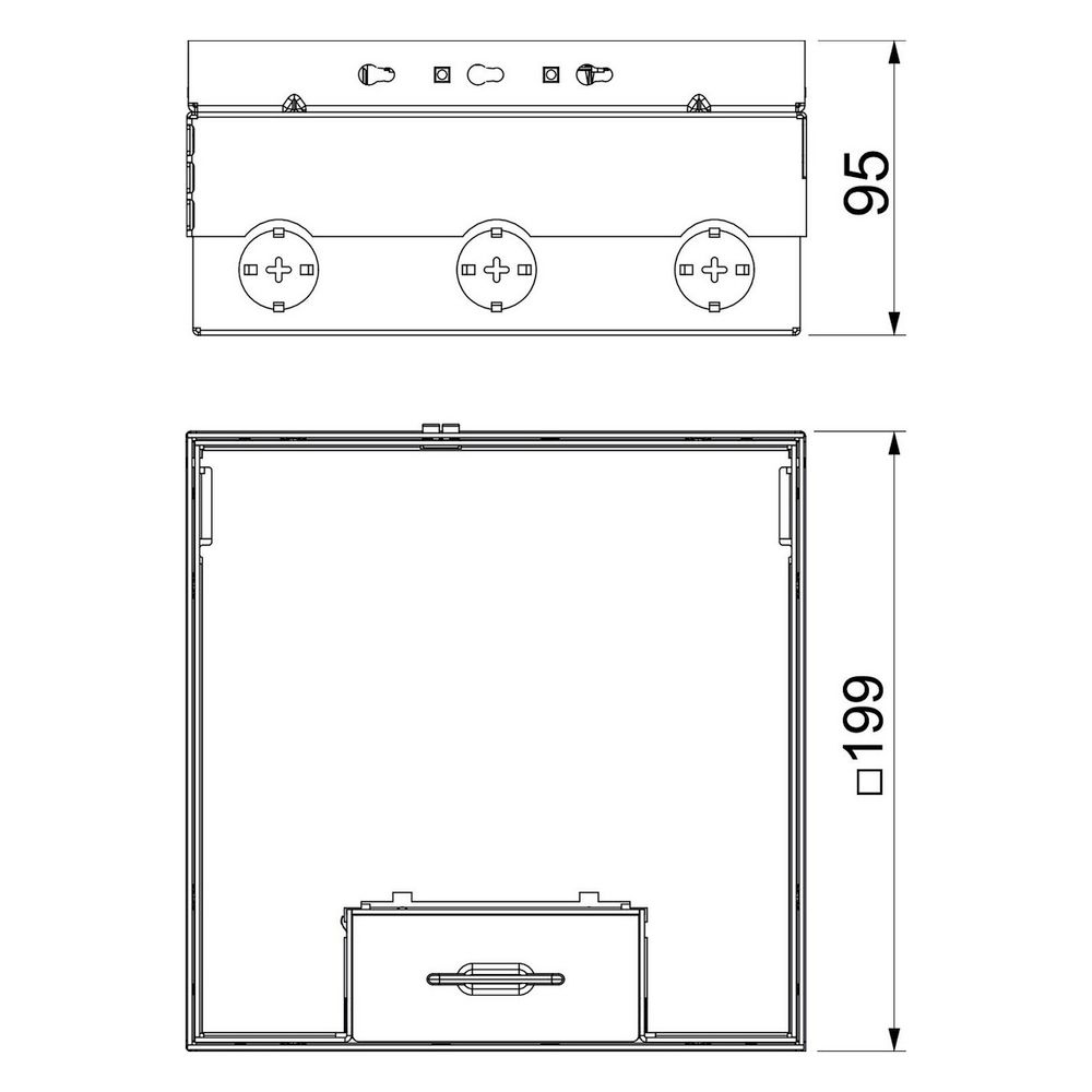 OBO Bettermann Bodentank UDHOME4 2V V, 202x202mm, 2 Gerätebecher, Edelstahl, 7427200... OBO-7427200 4012195916383 (Abb. 5)