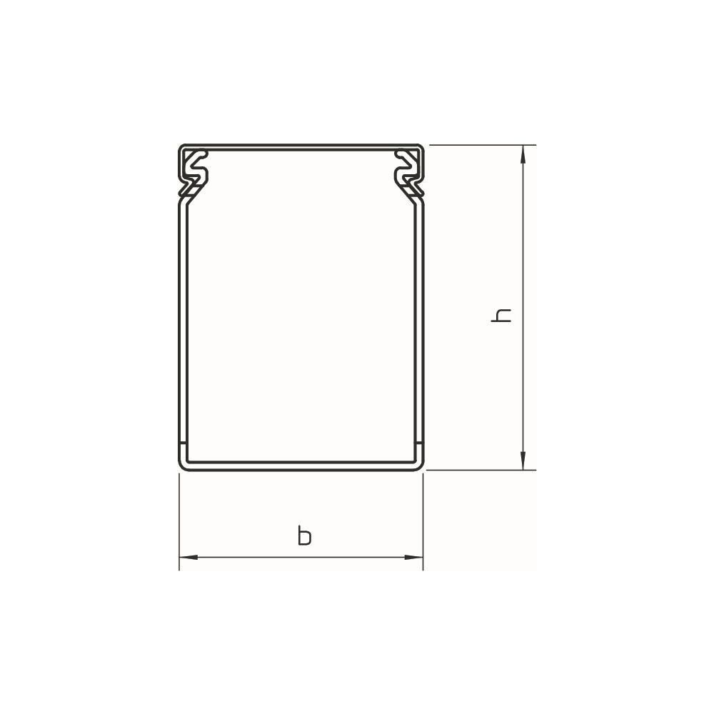 OBO Bettermann Verdrahtungskanal LKV N 75075, 75x75x2000mm, PVC, Steingrau... OBO-6178426 4012196013555 (Abb. 2)