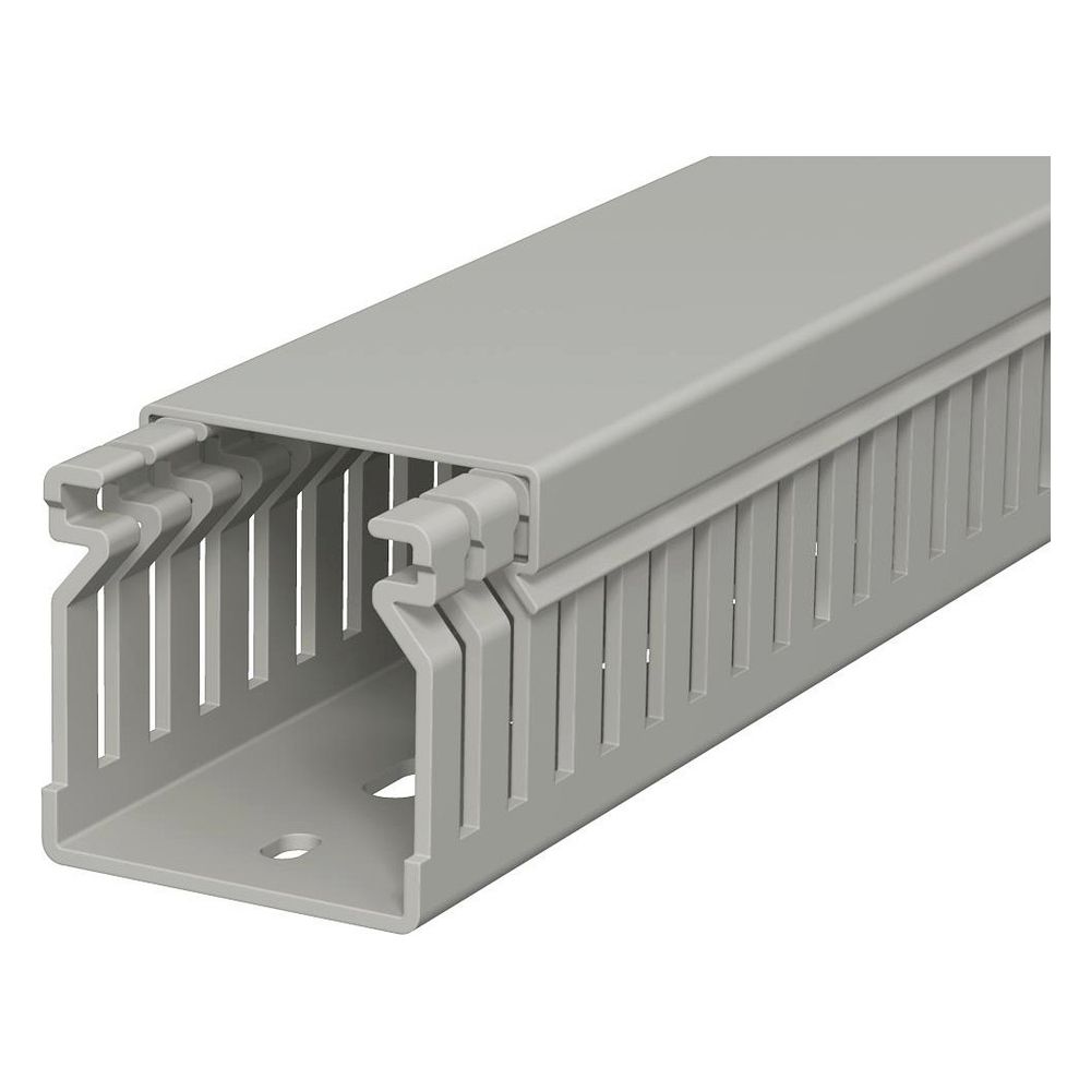 OBO Bettermann Verdrahtungskanal LK4 40040, 40x40x2000mm, geschlitzt, PVC, steingrau... OBO-6178012 4012196000531 (Abb. 2)