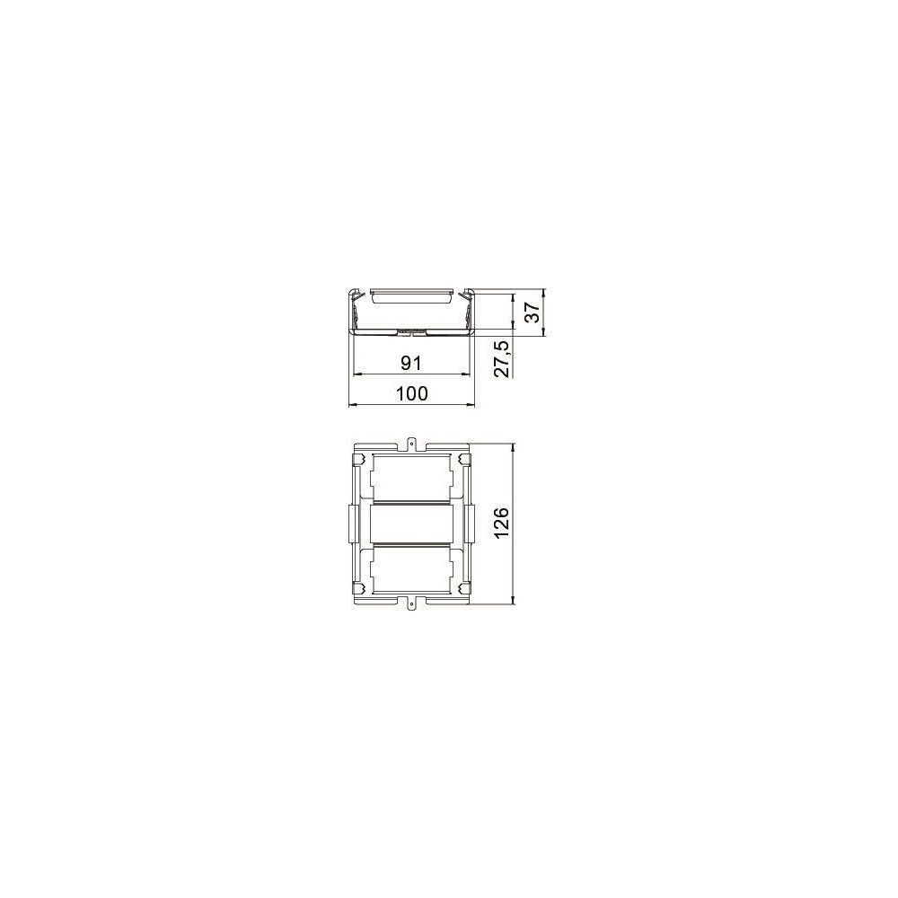 OBO Bettermann Stoßstellenverbinder PLM SIC 0410, EI90, 37x100mm, bandverzinkt, Grau... OBO-7218029 4012197450915 (Abb. 2)