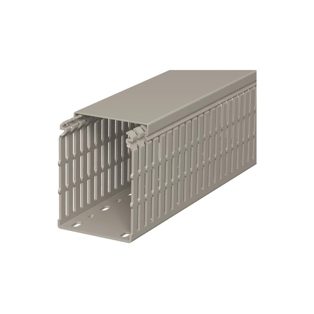 OBO Bettermann Verdrahtungskanal LKV/N 10075, 100x75x2000mm, PVC, Steingrau... OBO-6178439 4012196014156 (Abb. 3)