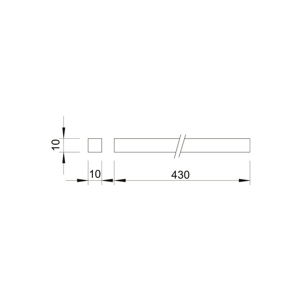 OBO Bettermann Klemmschiene 1801 KL2, 430x10x10mm, Messing vernickelt... OBO-5015804 4012195378976 (Abb. 2)