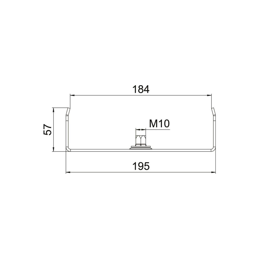 OBO Bettermann Mittenabhängung MAH 60 200 FS, 60mm Seitenhöhe, 200mm Breite, Stahl, Zink... OBO-6358713 4012196939497 (Abb. 2)
