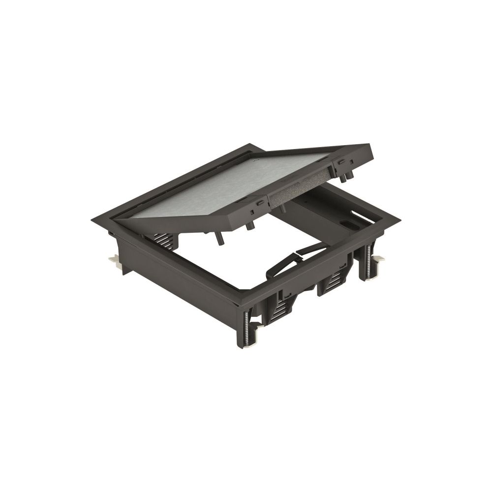OBO Bettermann Geräteeinsatz GES4-2U10T 9011, 222x222x65mm, Kunststoff, Schwarz... OBO-7405146 4012195890676 (Abb. 2)
