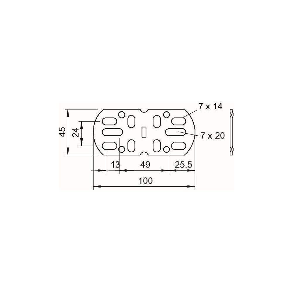 OBO Bettermann Längs- und Winkelverbinder VF AZK, 45x100mm, Stahl, tauchfeuerverzinkt... OBO-6066550 4012196064991 (Abb. 3)