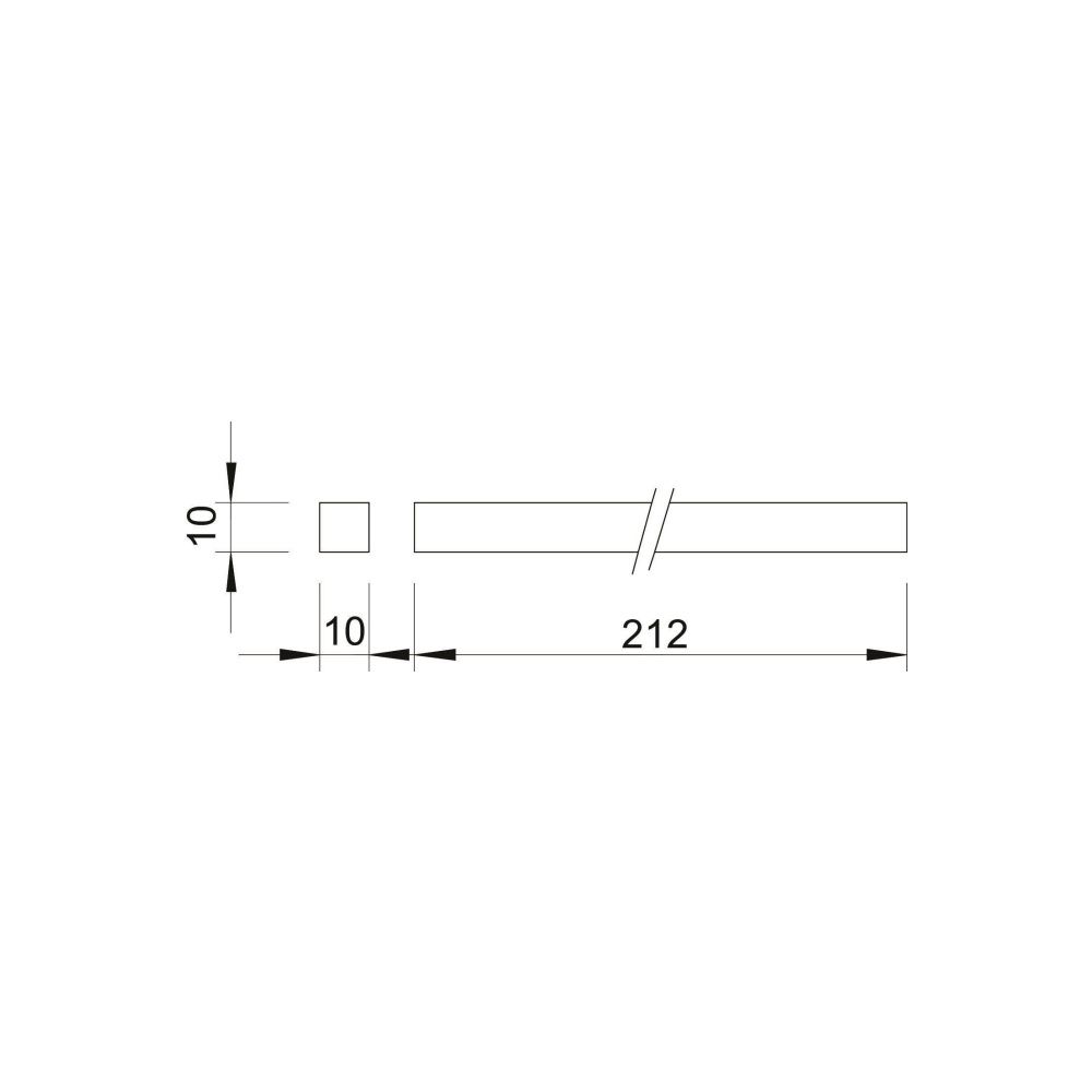 OBO Bettermann Klemmschiene 1801 KL1, 212x10x10mm, Messing vernickelt... OBO-5015723 4012195378730 (Abb. 2)