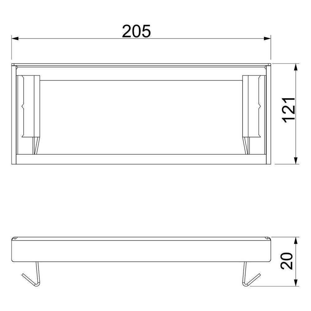 OBO Bettermann Endstück PYROLINE Rapid PLM EP 1220 FS, 205x20x121mm, Stahl, bandverzinkt... OBO-7218094 4012197310240 (Abb. 5)