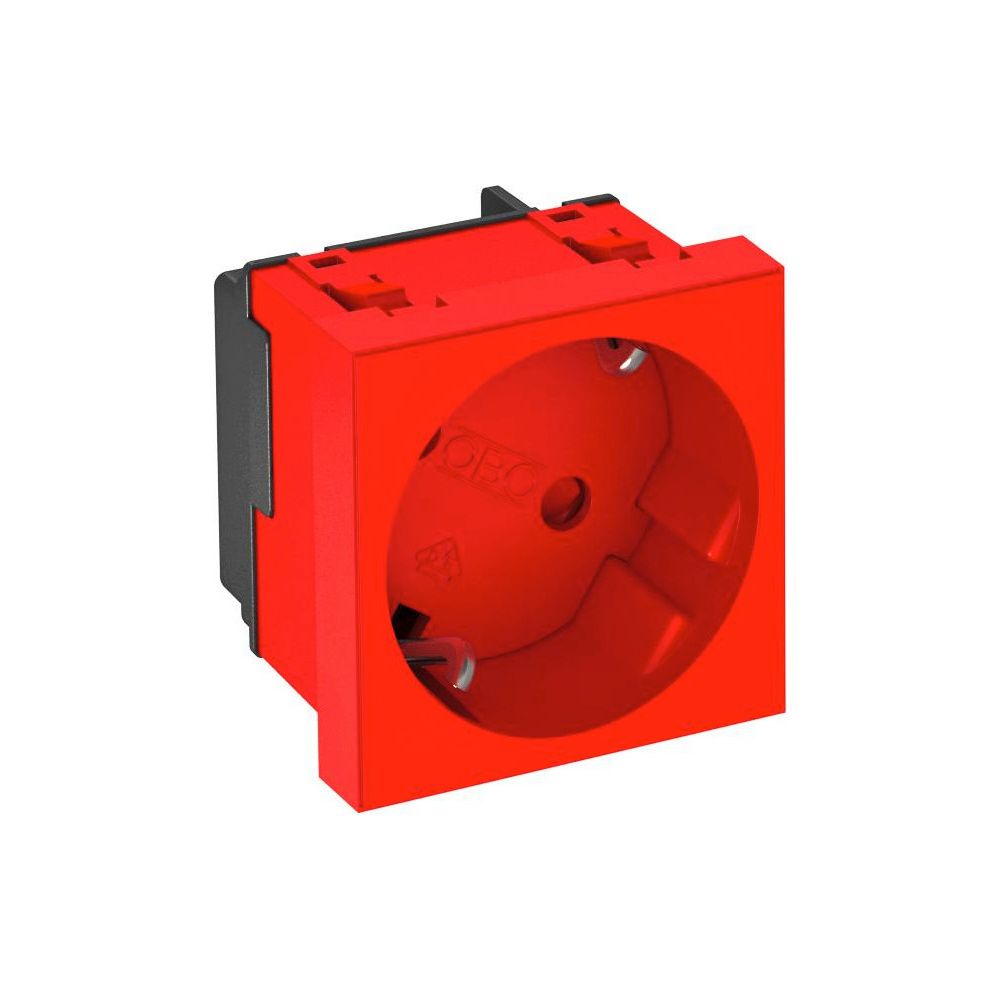 OBO Bettermann Schutzkontakt-Steckdose STD-D3S SRO1, 16A 250V 45x45x42mm, Kunststoff, Rot... OBO-6120079 4012197255633 (Abb. 3)