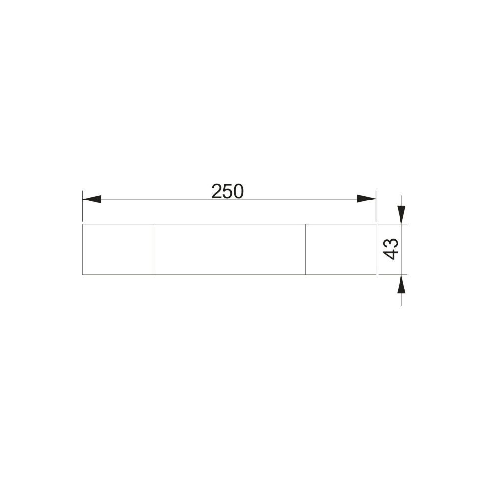 OBO Bettermann Kennzeichnungsschild KS-E DE, 250x43mm, PVC, Weiß... OBO-7205423 4012195847830 (Abb. 3)