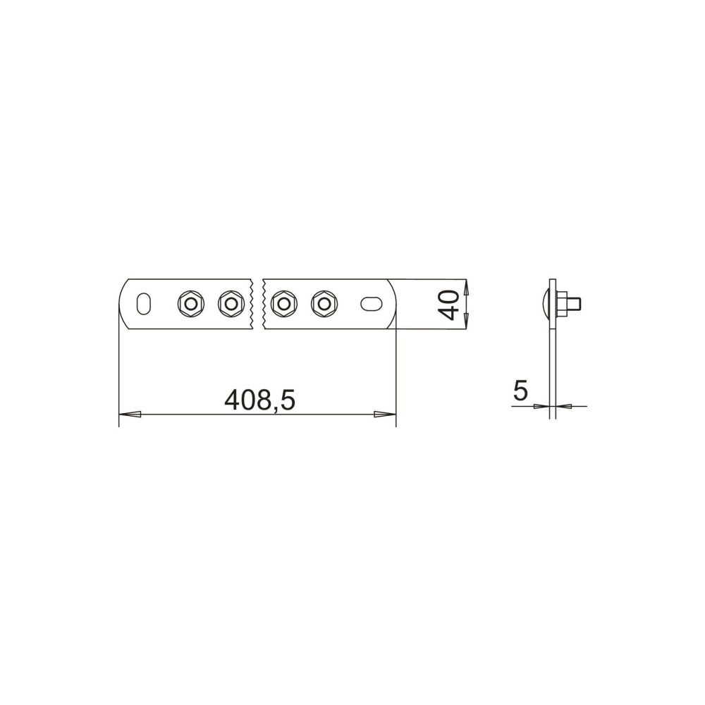 OBO Bettermann Potentialausgleichsschiene 1802/10CU, 10 Anschlüsse 408,5x40x5mm, Kupfer, K... OBO-5015842 4012195002260 (Abb. 4)