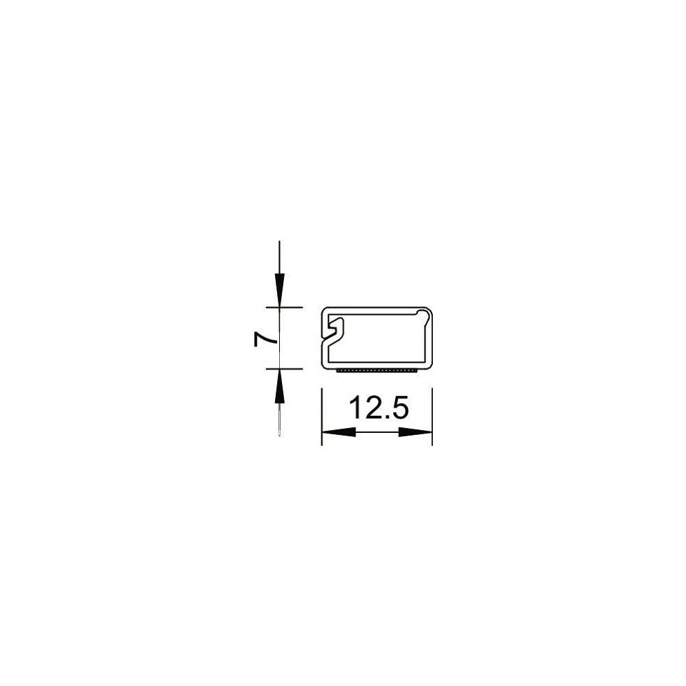 OBO Bettermann Minikanal WDKMD7RW, 7x12,5x2000mm, PVC, Reinweiß... OBO-6150276 4012196493098 (Abb. 5)