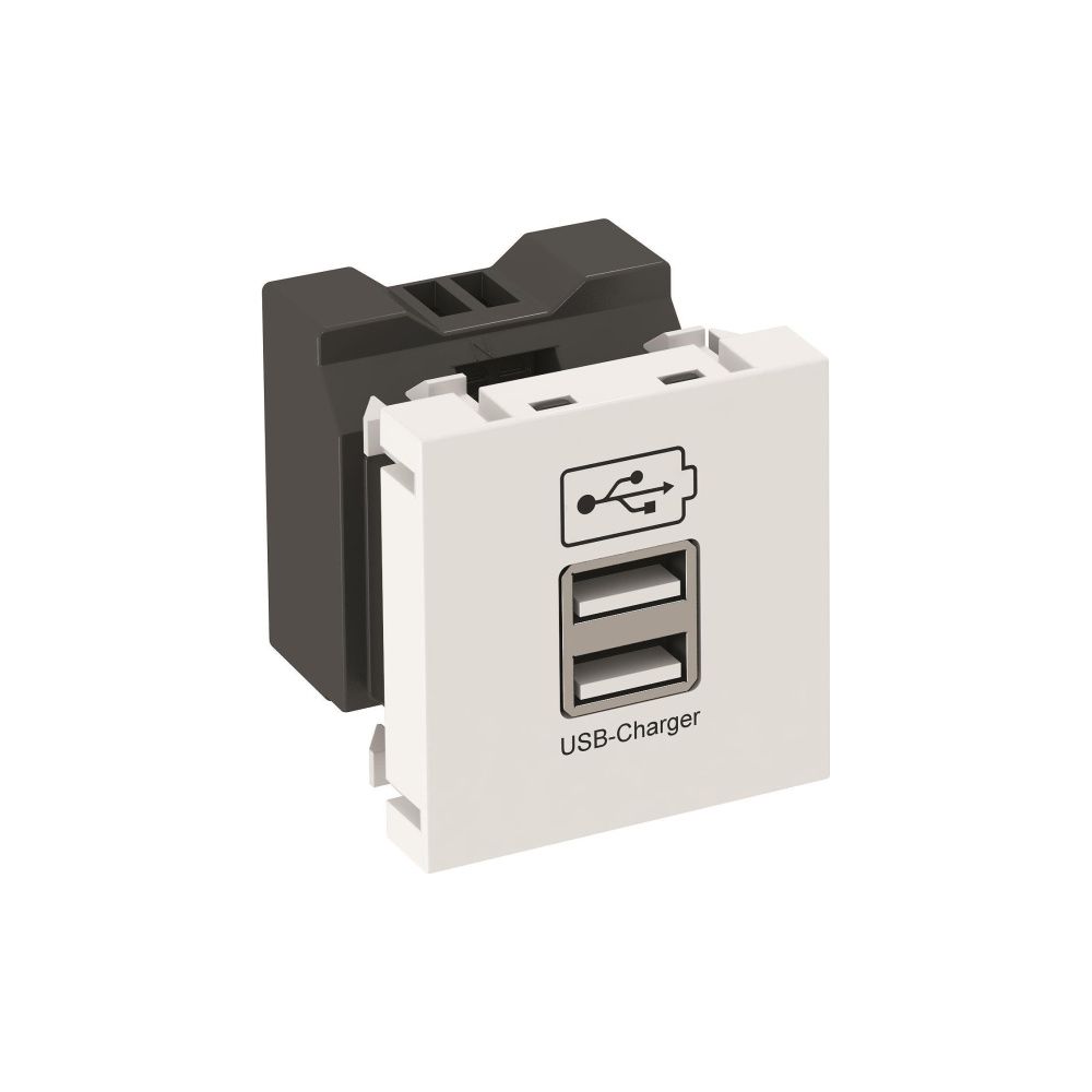 OBO Bettermann USB-Ladegerät MTG-2UC2.1, 45x45x45mm, IP20, Reinweiß... OBO-6105300 4012196594603 (Abb. 2)