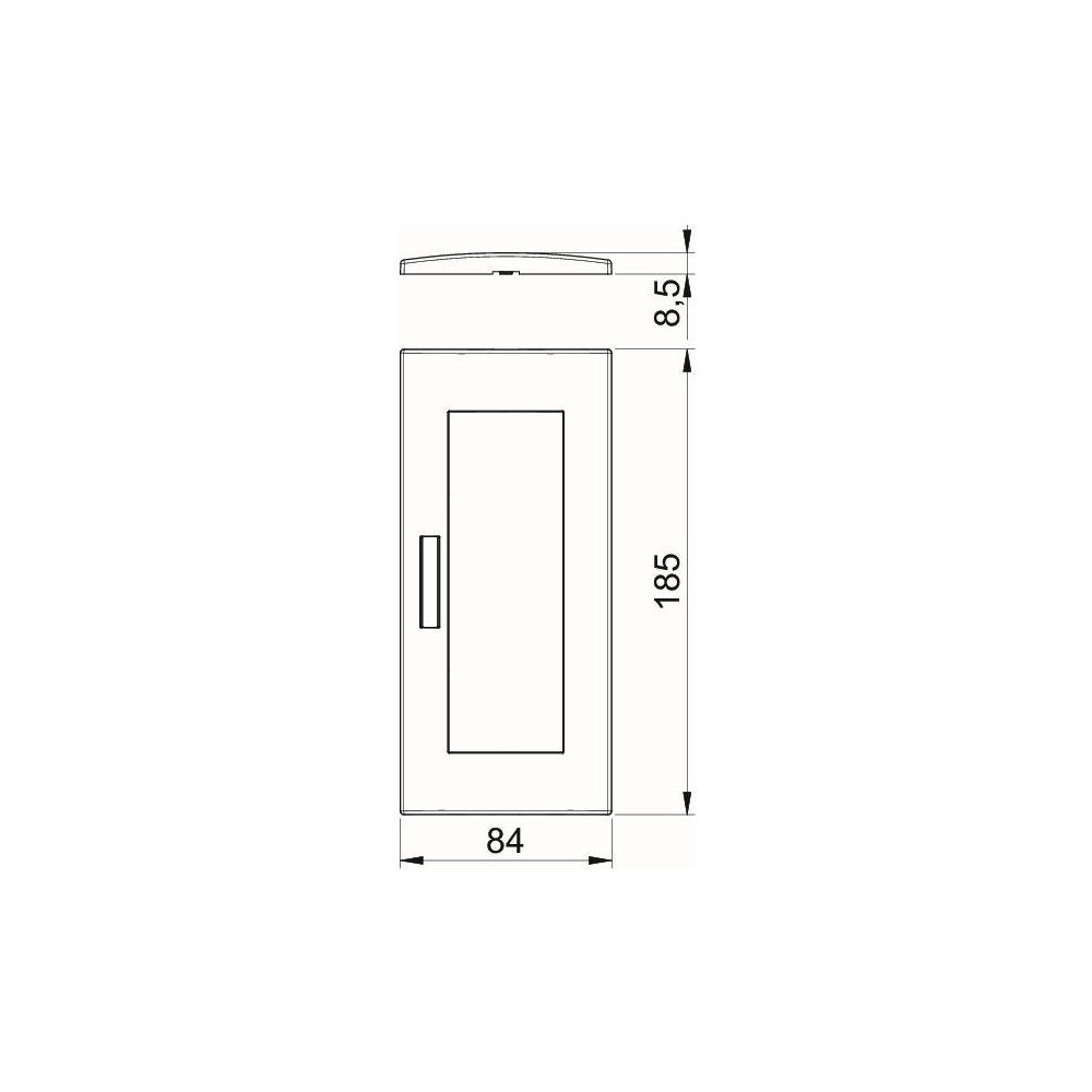 OBO Bettermann Abdeckrahmen Modul 45 AR45-BF3 RW, 84x185mm, Kunststoff, Weiß... OBO-6119382 4012195889021 (Abb. 3)