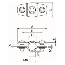 OBO Bettermann Abstandschelle ASG 732 10 G, 8-10mm, Stahl, galvanisch verzinkt... OBO-1362410 4012196599615 (Abb. 1)