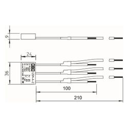 OBO Bettermann Überspannungsschutzmodul ÜSM-A-2, 230V, 1,3kV, Wandsteckdose, akustisch... OBO-5092460 4012195247098 (Abb. 1)