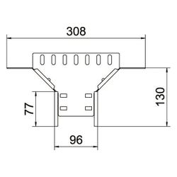 OBO Bettermann Anbau-Abzweigstück RAA 610 FS, 60mm Höhe, 100mm Abgangsbreite, Stahl, Zink... OBO-6042111 4012197337162 (Abb. 1)