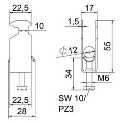 OBO Bettermann Bügelschelle 2056 2-fach, 8-12mm, Stahl, feuerverzinkt, 1186003... OBO-1186003 4012196848539 (Abb. 1)
