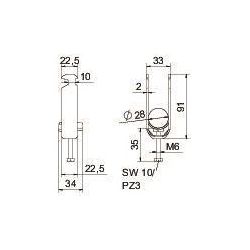 OBO Bettermann Bügelschelle 2056 BS-H2-K-28, 22-28mm, Stahl, Feuerverzinkt... OBO-1186223 4012196847075 (Abb. 1)