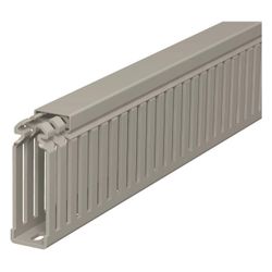 OBO Bettermann Verdrahtungskanal LKV 75025, 75x25x2000mm, PVC, Steingrau... OBO-6178320 4012196010196 (Abb. 1)