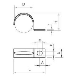 OBO Bettermann Befestigungsschelle 604 9mm, 9mm, Stahl, galvanisch verzinkt... OBO-1003097 4012195001157 (Abb. 1)