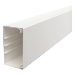 OBO Bettermann Wand- und Deckenkanal WDK 60110, 60x110x2000mm, PVC, Reinweiß... OBO-6191215 4012196363438 (Abb. 1)
