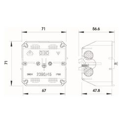 OBO Bettermann Geräteeinbaudose 2390, 60mm, Kunststoff, Lichtgrau... OBO-6023207 4012196024919 (Abb. 1)