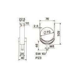 OBO Bettermann Bügelschelle 2056 BS-H1-K-70 FT, 64-70mm, Stahl, Grau... OBO-1186269 4012196847327 (Abb. 1)