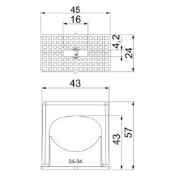 OBO Bettermann Druck-ISO-Schelle 3052 24-34mm, 1-fach, Polystyrol, Lichtgrau... OBO-2101068 4012195195375 (Abb. 1)