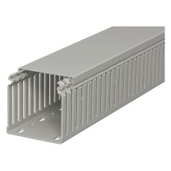 OBO Bettermann Verdrahtungskanal LKV 75075, 75x75x2000mm, PVC, Steingrau... OBO-6178326 4012196010509 (Abb. 1)